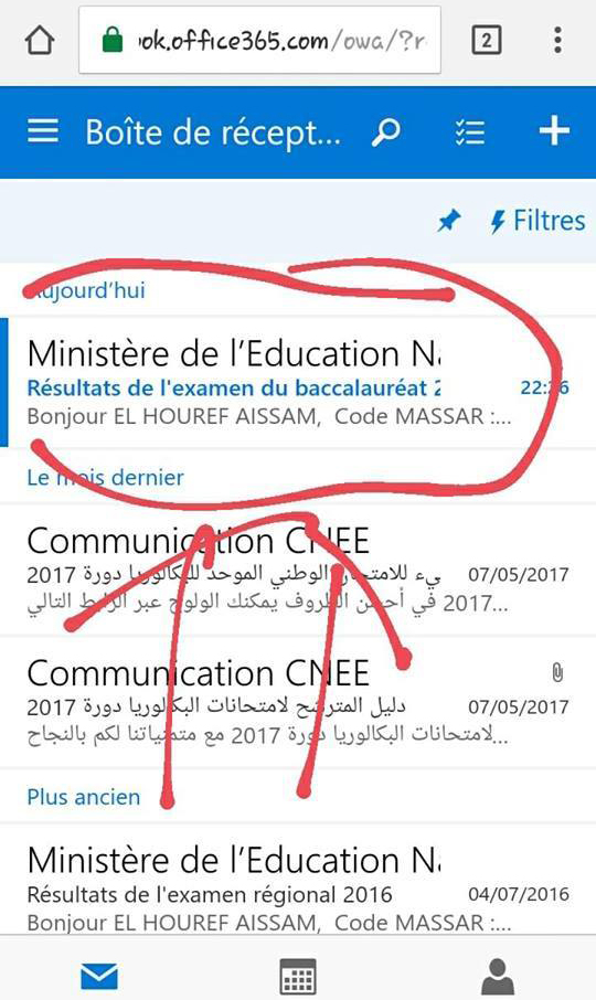 Résultat baccalauréat 2017 sur taalim